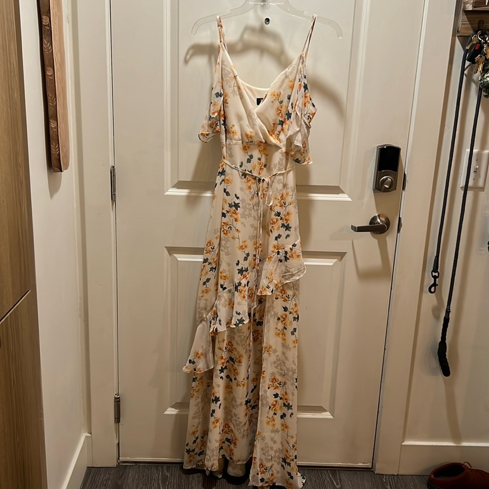 Floral white dress